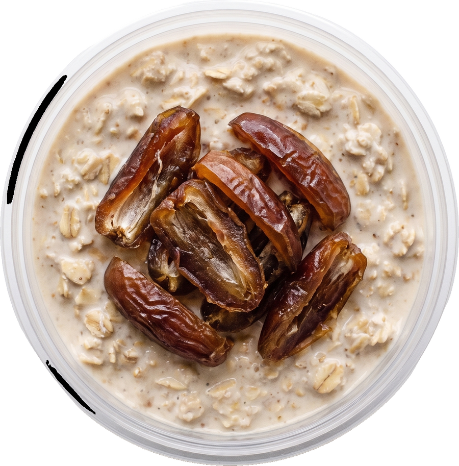 Overnight Eiwit Oats Met Medjoul Dadels - bakje