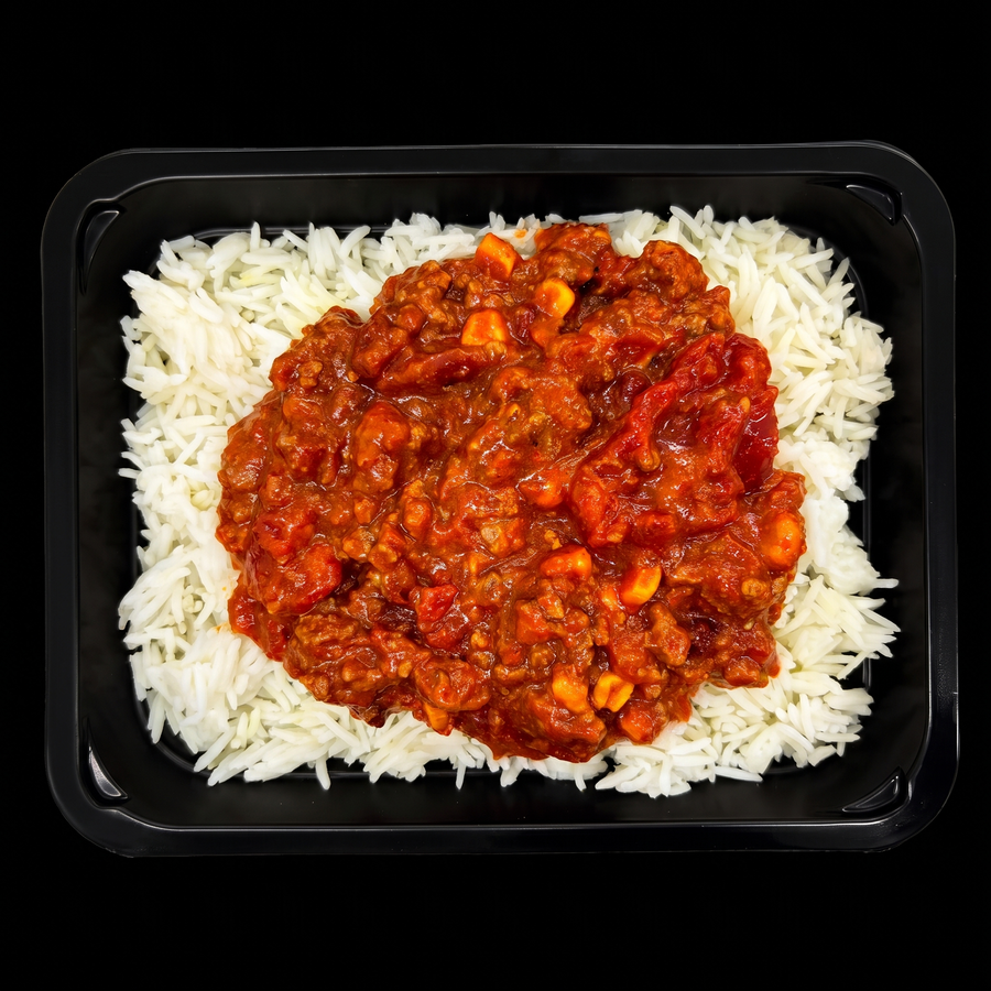 Rijst Chilli con Carne Gehakt