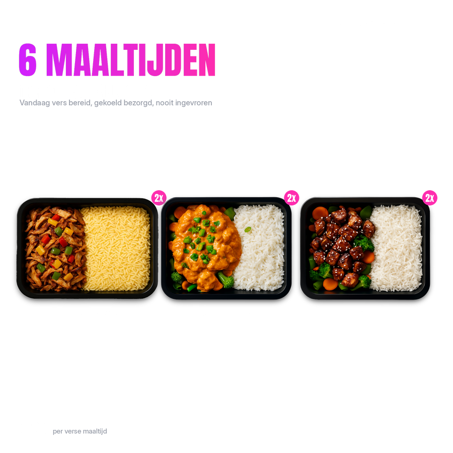 Try Out Kip Rijst Pakket: 6 verse maaltijden